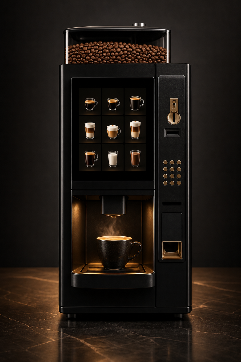Kaffeevollautomat mit Münzeinwurf